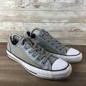 Converse CT Overlay OX Woven  Smoke Gray Womens 9